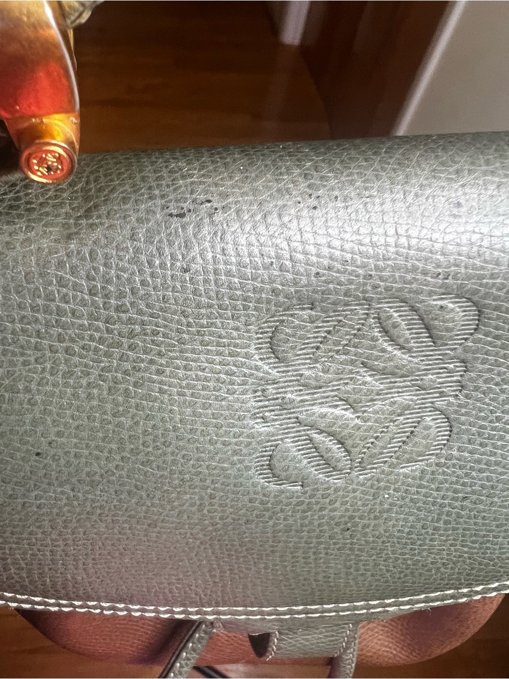 LOEWE Vintage Amazona Top Handle Crossbody Tote Bag - Picture 9 of 15